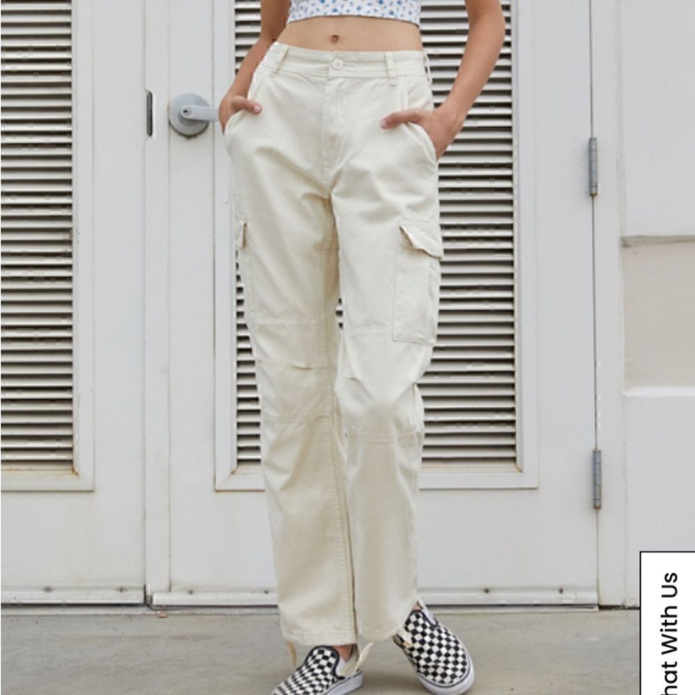 PacSun‎ cargo pants cream skate work pants size 26